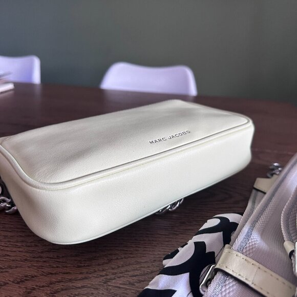 NWT! New Marc Jacobs J Marc Shoulder Bag -Smooth leather -Tender Yellow - Picture 7 of 13